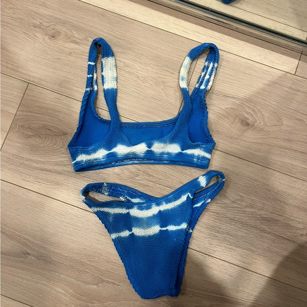 Bond-Eye Blue and White Bikini
